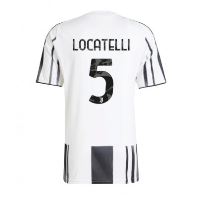 Moški Nogometni dresi Juventus Manuel Locatelli #5 Domači 2025-26 Kratek Rokav Moški Nogometni dresi Juventus Manuel Locatelli #5 Domači 2025-26 Kratek Rokav